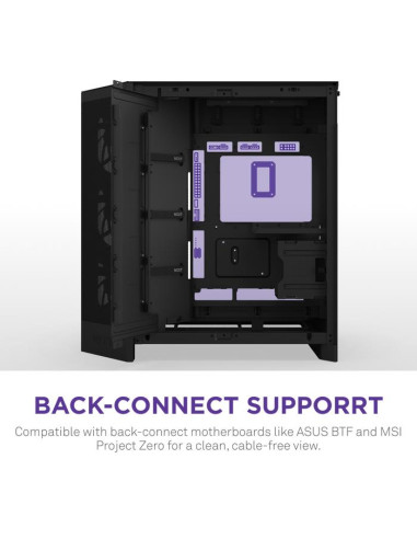 Case, NZXT, ATX/micro ATX/Mini-ITX/EATX, Black, Midi Tower, PC, CM-H92FB-R1