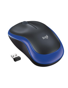 MOUSE USB OPTICAL WRL M185/BLUE 910-002239 LOGITECH