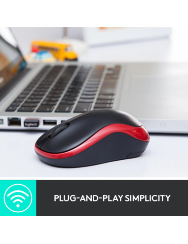 MOUSE USB OPTICAL WRL M185/BLUE 910-002239 LOGITECH