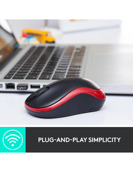 MOUSE USB OPTICAL WRL M185/BLUE 910-002239 LOGITECH