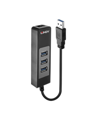 I/O HUB USB3 & LAN ADAPTER/43176 LINDY