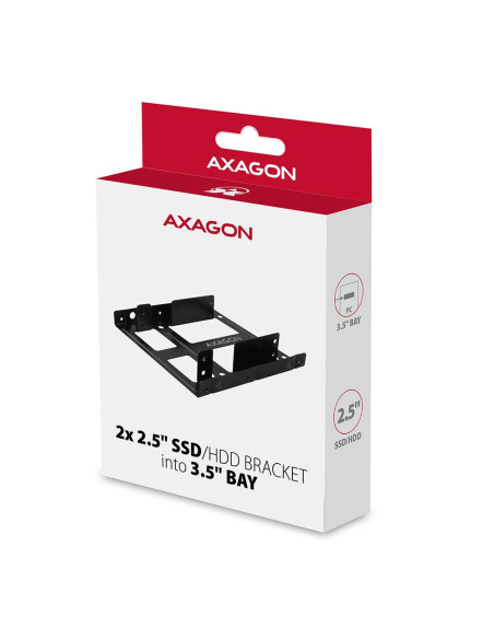 SSD ACC BRACKET 2X2.5" TO 3.5"/RHD-225 AXAGON