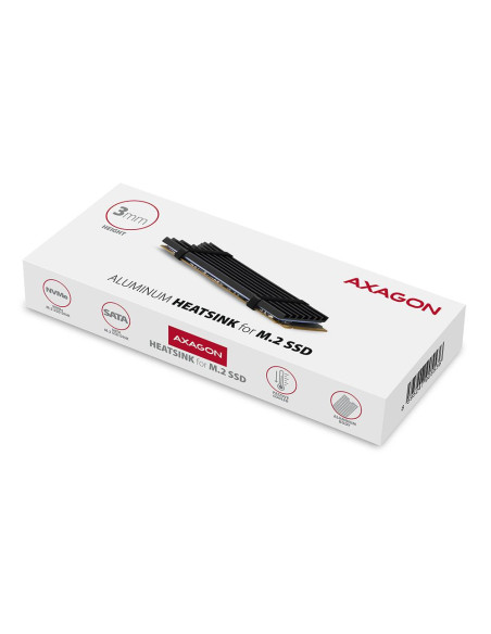 SSD ACC COOLER M.2 2280/3MM CLR-M2L3 AXAGON