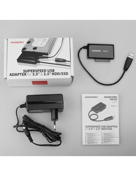 SSD ACC ADAPTER USB3.0/SATA/0.2M ADSA-FP3 AXAGON