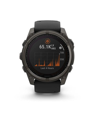 SMARTWATCH FENIX 8 SAPP. SOLAR/BLACK/GRAY 010-02907-11 GARMIN