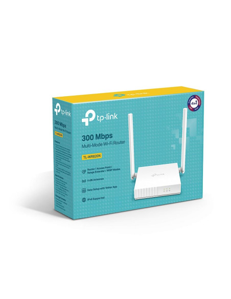 Wireless Router, TP-LINK, Wireless Router, 300 Mbps, Number of antennas 2, TL-WR820N