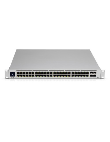 Switch, UBIQUITI, USW-PRO-48-POE, Type L3, Rack, 48x10Base-T / 100Base-TX / 1000Base-T, 4xSFP, PoE+ ports 48, 600 Watts, USW-PR
