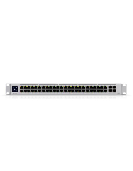 Switch, UBIQUITI, USW-PRO-48-POE, Type L3, Rack, 48x10Base-T / 100Base-TX / 1000Base-T, 4xSFP, PoE+ ports 48, 600 Watts, USW-PR