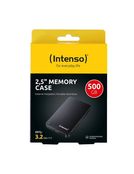 External HDD, INTENSO, 500GB, USB 3.0, Colour Black, 6021530