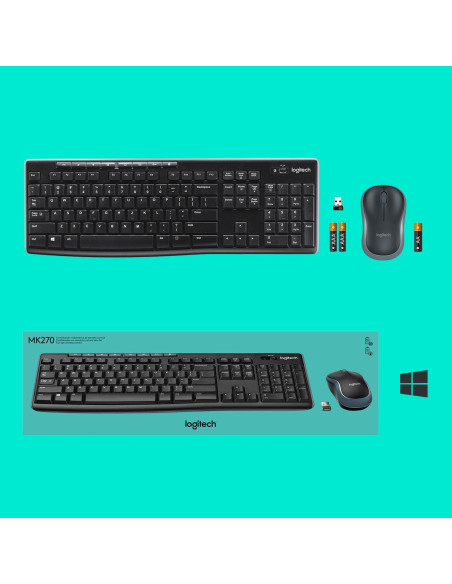 KEYBOARD WRL COMBO MK270 ENG/DESKTOP 920-004508 LOGITECH