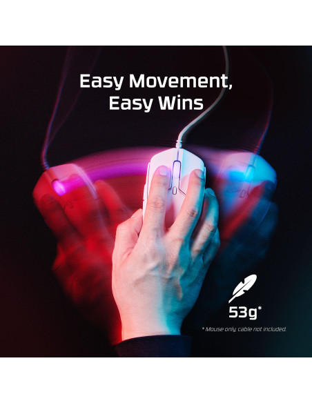 MOUSE USB OPTICAL PULSEFIRE/HASTE 2 WHITE HYPERX