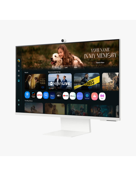 LCD Monitor, SAMSUNG, LS32FM801UUXDU, 32", Smart/4K, Panel VA, 3840x2160, 16:9, 60 Hz, 4 ms, Colour White, LS32FM801UUXDU