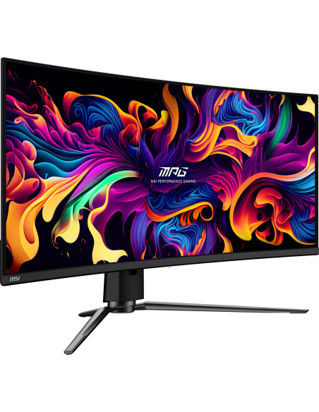 Monitor, MSI, 34", Gaming/Curved/21 : 9, Panel QD-OLED, 3440x1440, 240, Matte, 0.03 ms, Swivel, Height adjustable, Tilt, Colour