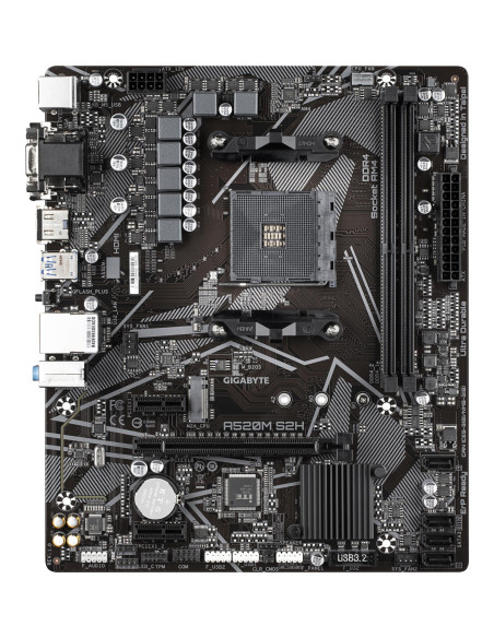 Mainboard, GIGABYTE, AMD A520, SAM4, Micro-ATX, Memory DDR4, Memory slots 2, 2xPCI-Express 3.0 1x, 1xPCI-Express 3.0 16x, 1xM.2