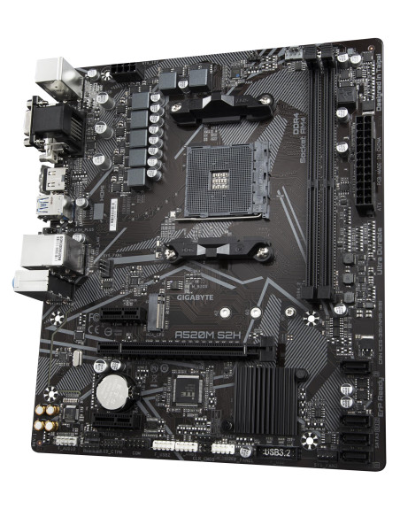 Mainboard, GIGABYTE, AMD A520, SAM4, Micro-ATX, Memory DDR4, Memory slots 2, 2xPCI-Express 3.0 1x, 1xPCI-Express 3.0 16x, 1xM.2