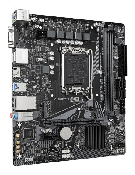 Mainboard, GIGABYTE, Intel H610, LGA1700, Micro-ATX, Memory DDR4, Memory slots 2, 1xPCI-Express 3.0 1x, 1xPCI-Express 4.0 16x, 