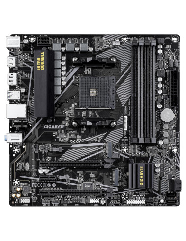 Mainboard, GIGABYTE, AMD B550, SAM4, Micro-ATX, Memory DDR4, Memory slots 4, B550MDS3HR2