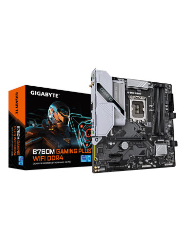 Mainboard, GIGABYTE, Intel B760 Express, LGA1700, Micro-ATX, Memory DDR4, Memory slots 4, 2xPCI-Express 3.0 1x, 1xPCI-Express 4