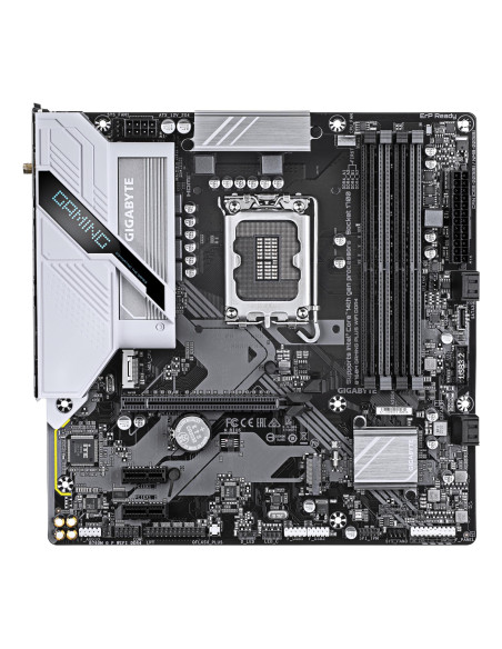 Mainboard, GIGABYTE, Intel B760 Express, LGA1700, Micro-ATX, Memory DDR4, Memory slots 4, 2xPCI-Express 3.0 1x, 1xPCI-Express 4