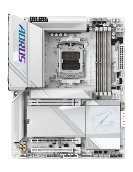 Mainboard, GIGABYTE, AMD X870E, SAM5, ATX, Memory DDR5, Memory slots 4, X870EAORUSPROICE1.1