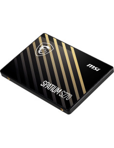 SSD, MSI, SPATIUM S270, 480GB, SATA, 3D NAND, Write speed 450 MBytes/sec, Read speed 500 MBytes/sec, 2,5", TBW 250 TB, MTBF 200