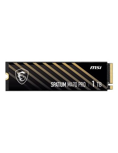 SSD, MSI, SPATIUM M470 PRO, 1TB, M.2, PCIe Gen4, NVMe, 3D NAND, Write speed 4500 MBytes/sec, Read speed 6000 MBytes/sec, 2.15mm
