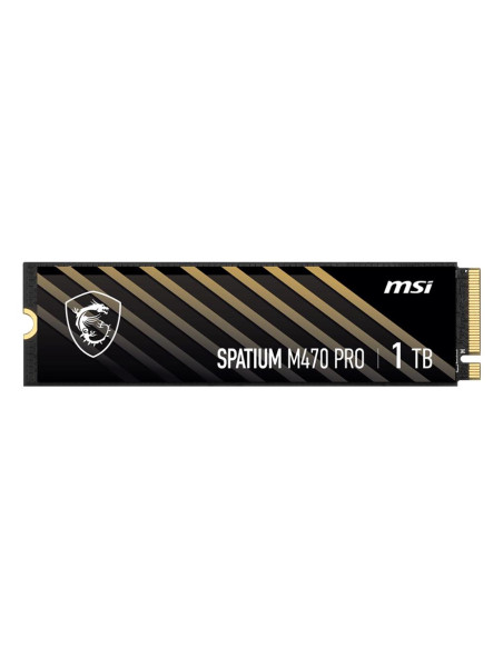 SSD, MSI, SPATIUM M470 PRO, 1TB, M.2, PCIe Gen4, NVMe, 3D NAND, Write speed 4500 MBytes/sec, Read speed 6000 MBytes/sec, 2.15mm
