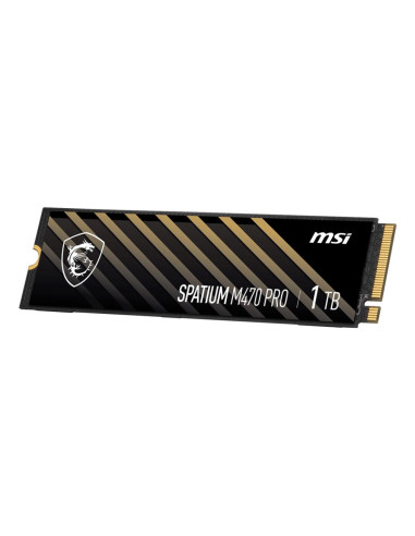 SSD, MSI, SPATIUM M470 PRO, 1TB, M.2, PCIe Gen4, NVMe, 3D NAND, Write speed 4500 MBytes/sec, Read speed 6000 MBytes/sec, 2.15mm