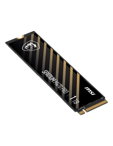 SSD, MSI, SPATIUM M470 PRO, 1TB, M.2, PCIe Gen4, NVMe, 3D NAND, Write speed 4500 MBytes/sec, Read speed 6000 MBytes/sec, 2.15mm