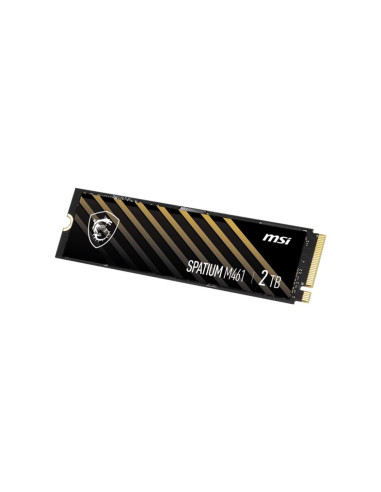 SSD, MSI, SPATIUM M461, 2TB, M.2, PCIE, NVMe, 3D NAND, Write speed 4200 MBytes/sec, Read speed 5000 MBytes/sec, 2.15mm, TBW 450