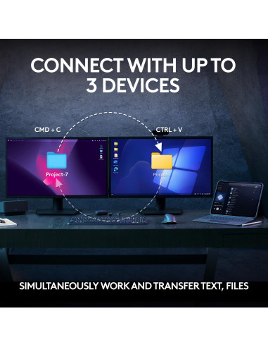 KEYBOARD +MOUSE COMBO MXKEYS S/BLACK 920-011614 LOGITECH