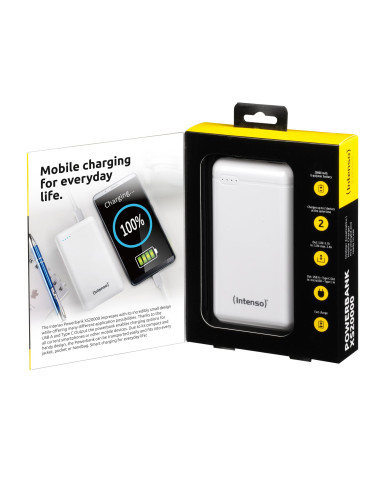 POWER BANK USB 20000MAH/WHITE XS20000 INTENSO