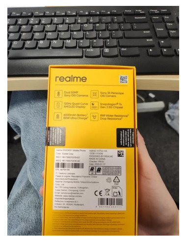 REALME 14 PRO+ 5G RMX5051(EU) 512GB 12GB SUEDE GREY (OPEN BOX)
