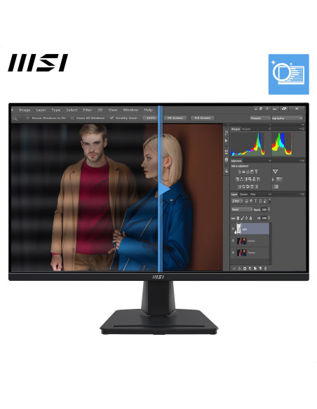 LCD Monitor, MSI, PRO MP245G, 23.8", Business, Panel IPS, 1920x1080, 16:9, 100 Hz, 1 ms, Speakers, PROMP245G