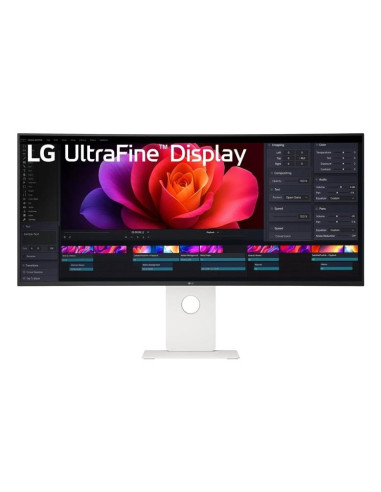 LCD Monitor, LG, 40 ", 5120 x 2160 pixels, WUHD, Native aspect ratio 21:9, Curved, 40U990A-W
