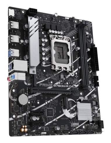 Mainboard, ASUS, Intel B760 Express, LGA1700, Micro-ATX, Memory DDR4, Memory slots 2, 2xPCI-Express 4.0 1x, 1xPCI-Express 4.0 1