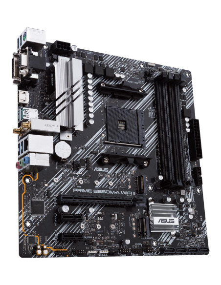 Mainboard, ASUS, AMD B550, SAM4, MicroATX, Memory DDR4, Memory slots 4, 2xPCI-Express 3.0 1x, 1xPCI-Express 4.0 16x, 2xM.2, 1x1