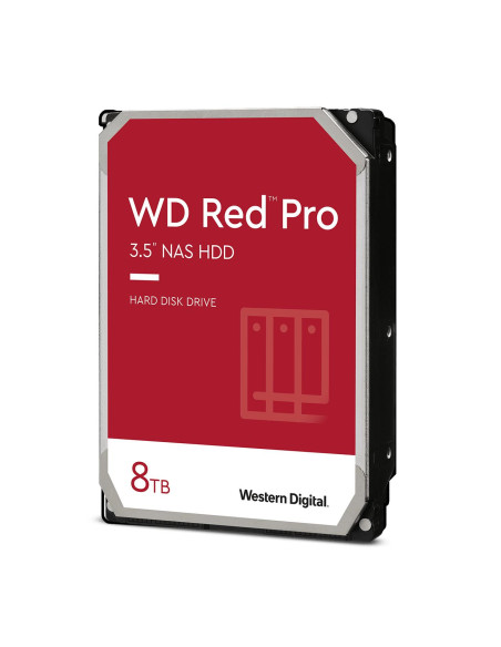 HDD, WESTERN DIGITAL, Red Pro, 8TB, SATA 3.0, 256 MB, 7200 rpm, 3,5", WD8005FFBX