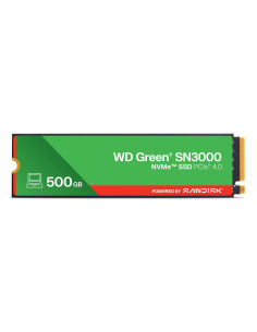 SSD, SANDISK, 150xTBW rating, MTBF 1.75 h, NVMe Yes, PCI Express 4.0, M.2, 500 GB, POWERED BY SANDISK, Green, WDS500G4G0E