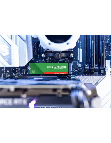 SSD, SANDISK, 150xTBW rating, MTBF 1.75 h, NVMe Yes, PCI Express 4.0, M.2, 500 GB, POWERED BY SANDISK, Green, WDS500G4G0E