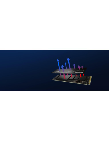 SSD, KINGSTON, KC3000, 2TB, M.2, NVMe, 3D TLC, Write speed 7000 MBytes/sec, Read speed 7000 MBytes/sec, MTBF 1800000 hours, SKC