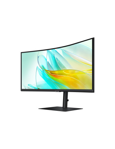 LCD Monitor, SAMSUNG, S65UC, 34", Curved/21 : 9, Panel VA, 3440x1440, 21:9, 100Hz, 5 ms, Speakers, Tilt, Colour Black, LS34C652