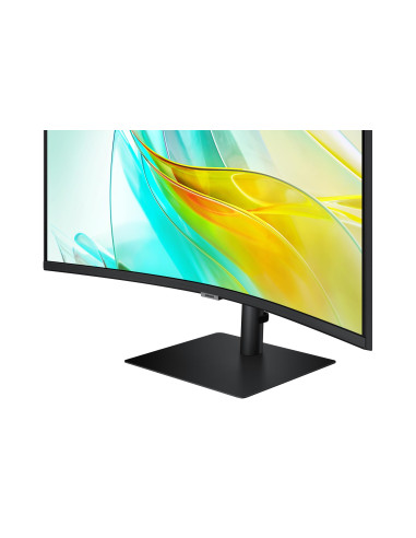 LCD Monitor, SAMSUNG, S65UC, 34", Curved/21 : 9, Panel VA, 3440x1440, 21:9, 100Hz, 5 ms, Speakers, Tilt, Colour Black, LS34C652