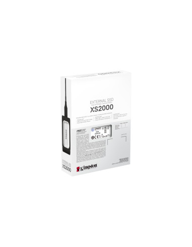 External SSD, KINGSTON, 2TB, USB 3.2, Write speed 2000 MBytes/sec, Read speed 2000 MBytes/sec, SXS2000/2000G