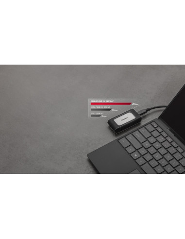 External SSD, KINGSTON, 2TB, USB 3.2, Write speed 2000 MBytes/sec, Read speed 2000 MBytes/sec, SXS2000/2000G