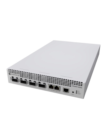 Switch, MIKROTIK, CRS804 DDQ, 2xRJ-45 ports, 4xQSFP56 ports quantity, CRS804-4DDQ-HRM