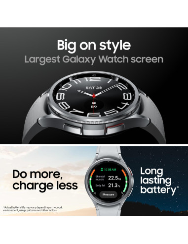 SMARTWATCH GALAXY WATCH6 CLAS./LTE 43MM BLACK SM-R955 SAMSUNG