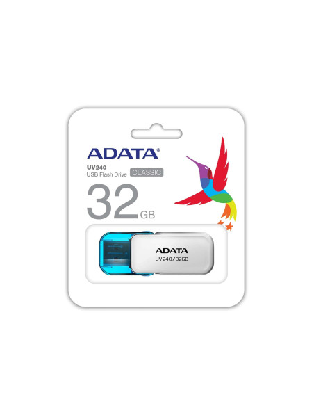 MEMORY DRIVE FLASH USB2 32GB/WHITE AUV240-32G-RWH ADATA