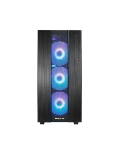 Case, CHIEFTEC, HUNTER 2, MidiTower, Not included, ATX, MicroATX, MiniITX, Colour Black, GS-02B-OP