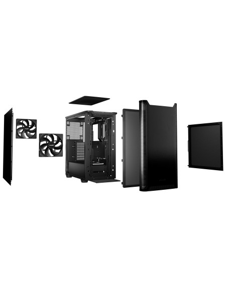 Case, BE QUIET, PURE BASE 501, MidiTower, ATX, MicroATX, MiniITX, Colour Black, BG073